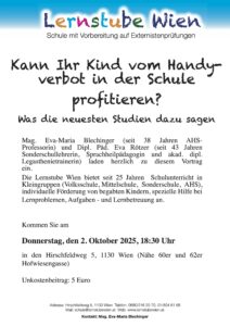 Lernstube Wien Vortrag 2 Oktober 2025