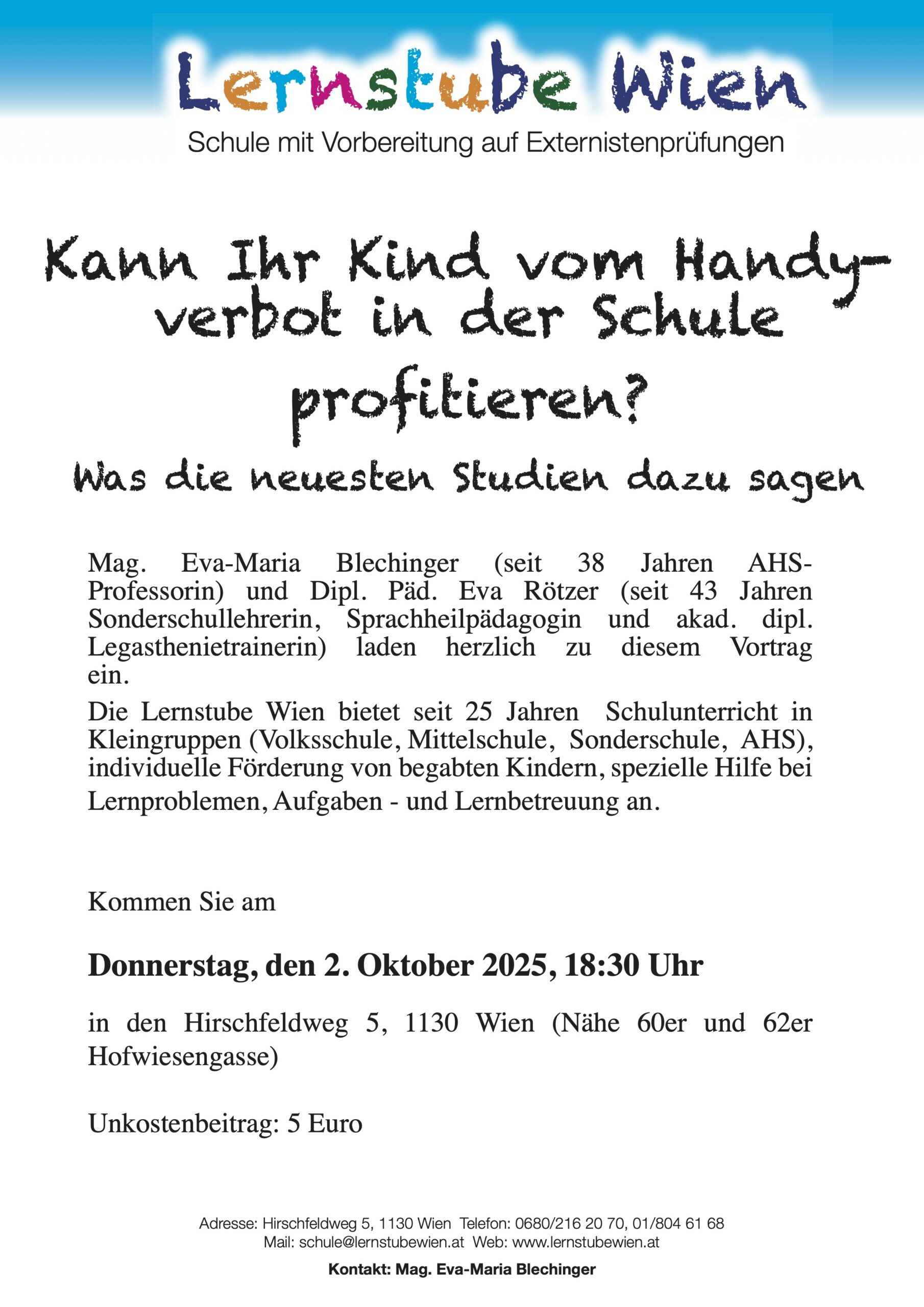 Lernstube Wien Vortrag 2 Oktober 2025